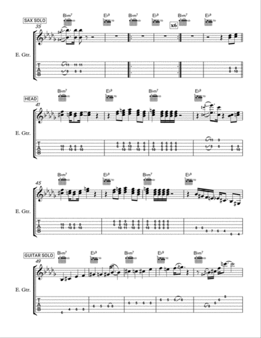 Fruit Cookies Electric Guitar scores gallery preview page 4