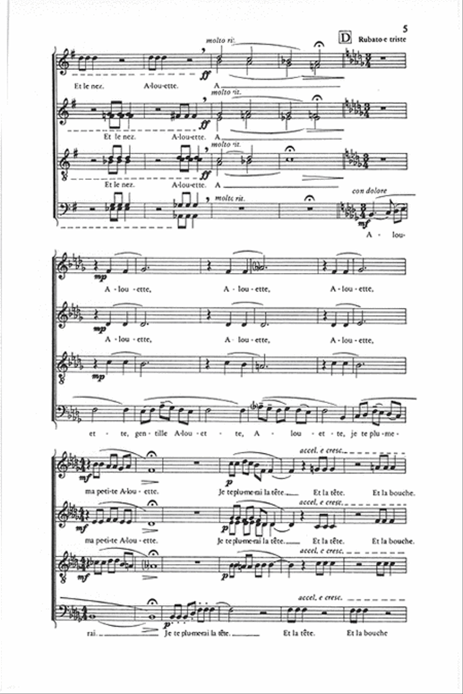 Alouette 4-Part scores gallery preview page 4