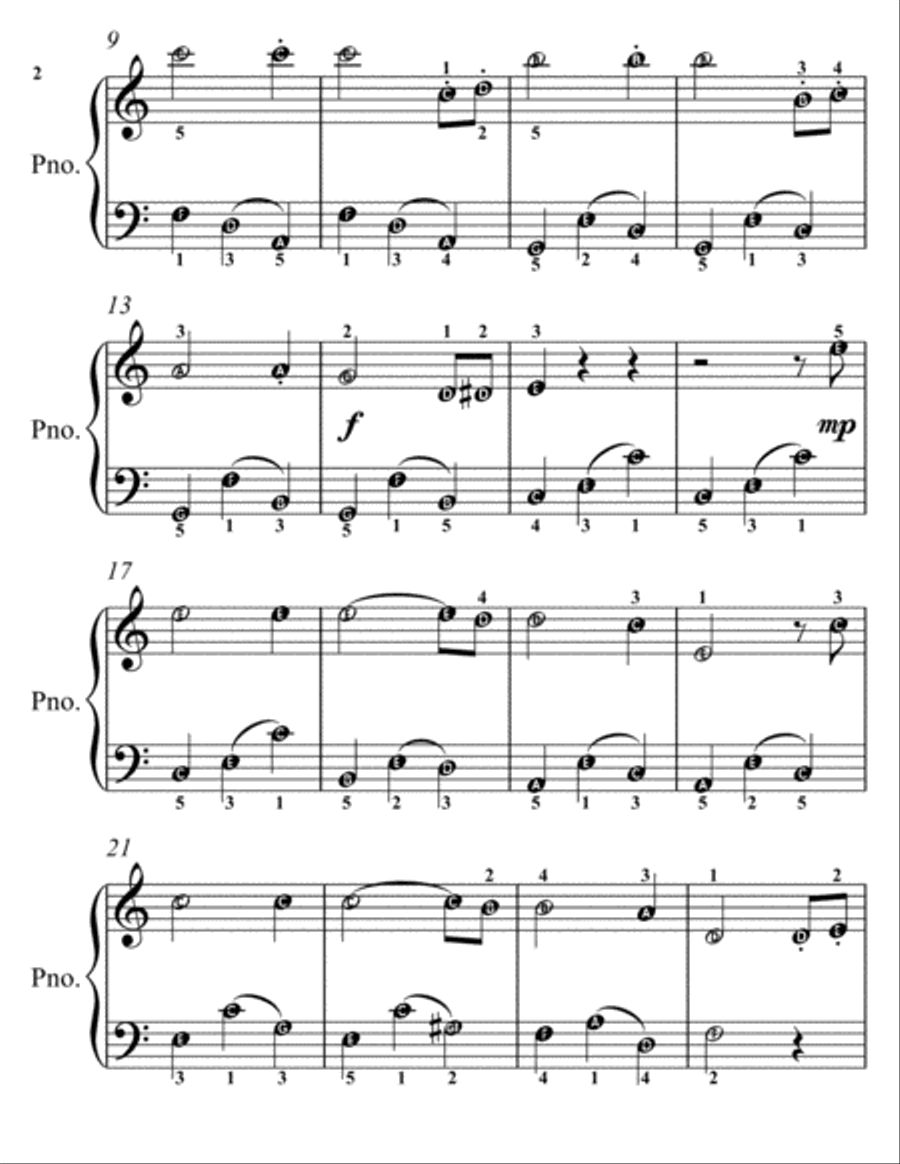 Petite Viennese Waltzes for Easiest Piano Booklet C Easy Piano scores gallery preview page 4