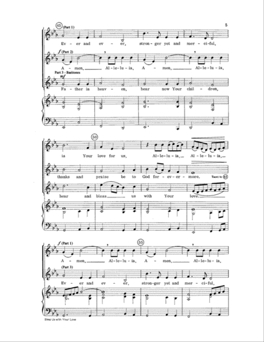 Bless Us with Your Love Bless Us with Your Love Choir scores gallery preview page 5