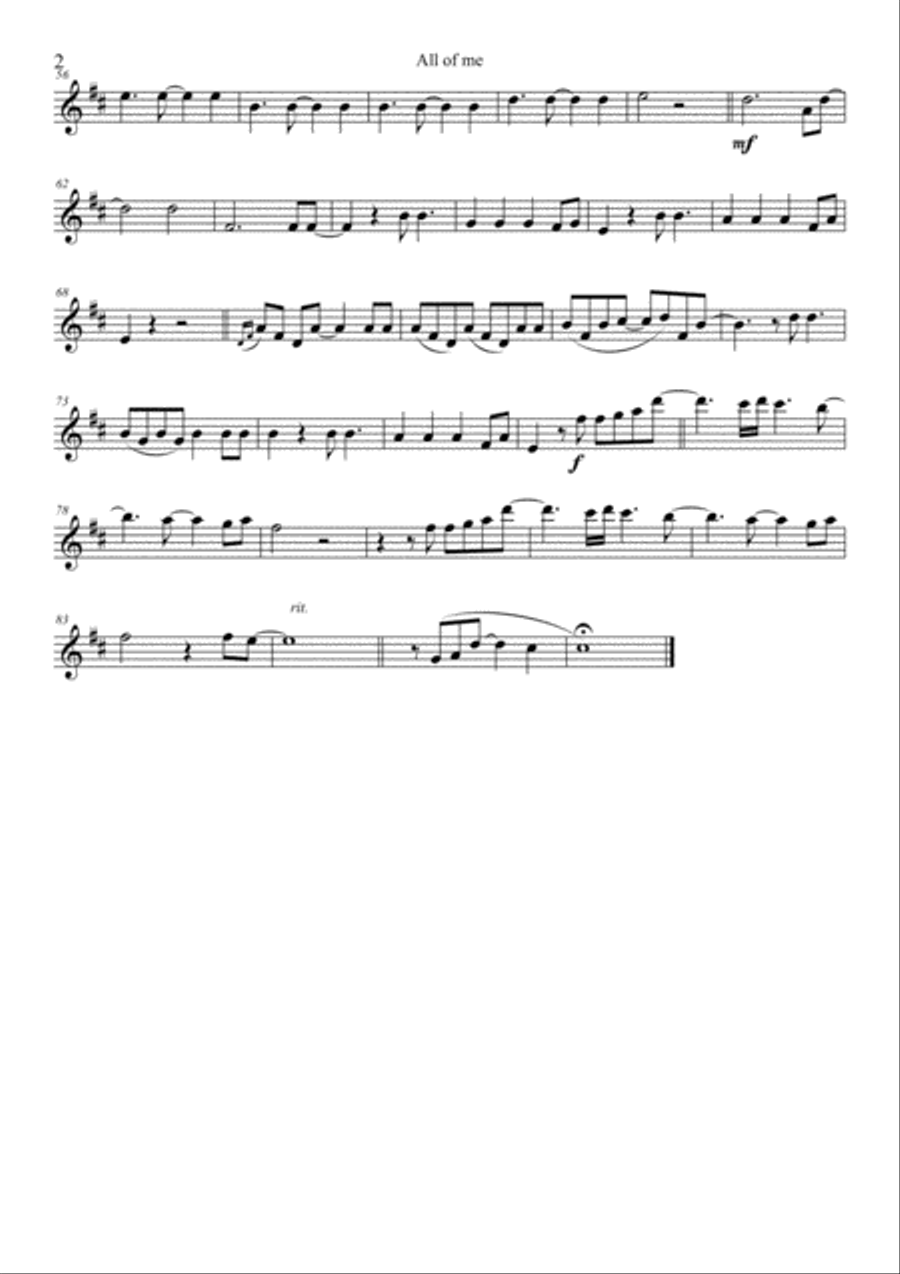 All Of Me Small Ensemble scores gallery preview page 2