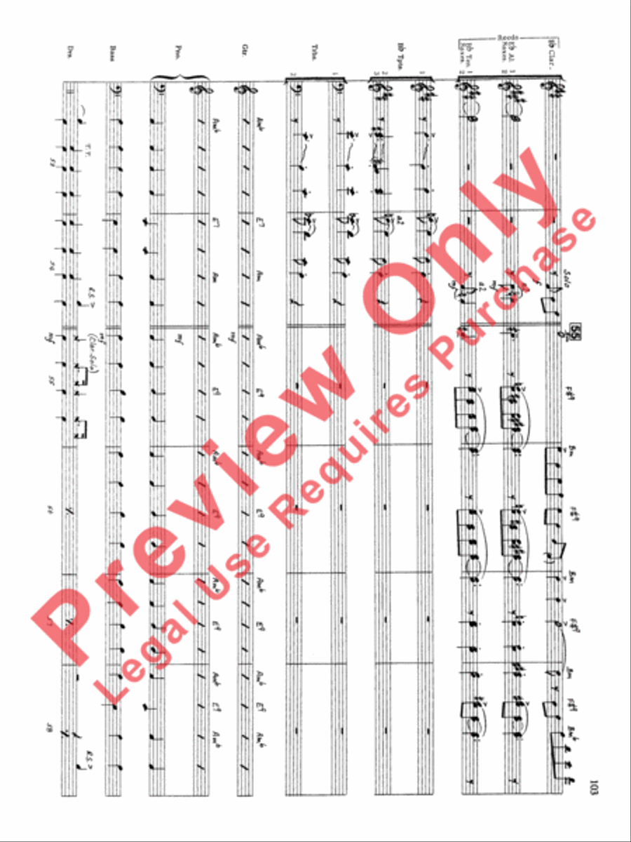 Original Big Band Sounds Big Band scores gallery preview page 104