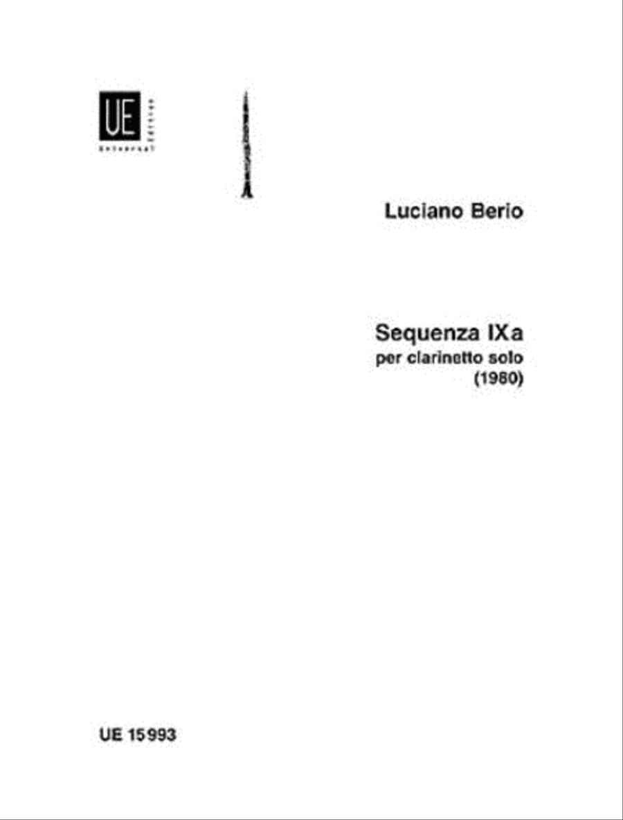Sequenza 9A Sequenza 9A Chamber Music scores gallery preview page 1