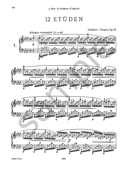 Etudes for Piano by Frederic Chopin Piano Method - Sheet Music