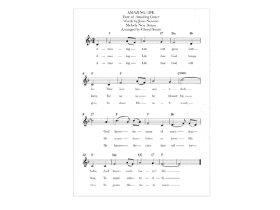 Amazing Life Choir scores gallery preview page 1