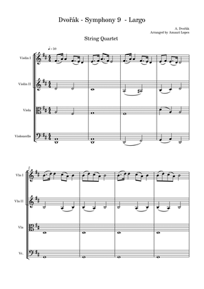 Dvořák - Symphony 9 - Largo (String Quartet)