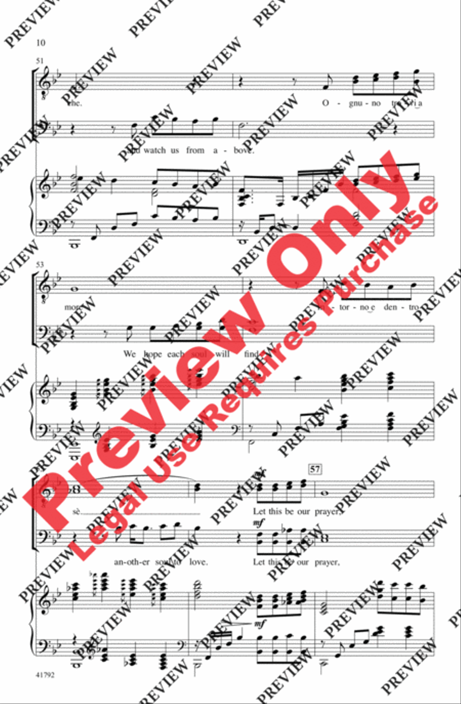The Prayer The Prayer Men's Choir scores gallery preview page 21