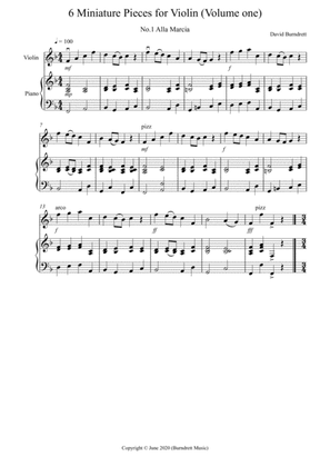 6 Miniature Pieces for Violin and Piano (volume one)