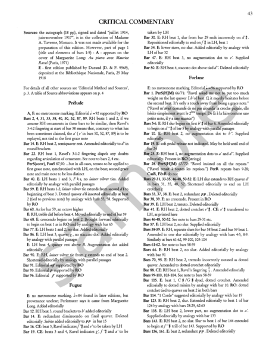 Le tombeau de Couperin for Piano Piano scores gallery preview page 7