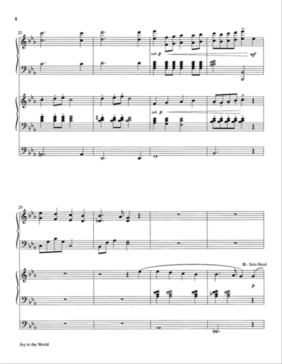 Joy to the World 4-Part scores gallery preview page 5