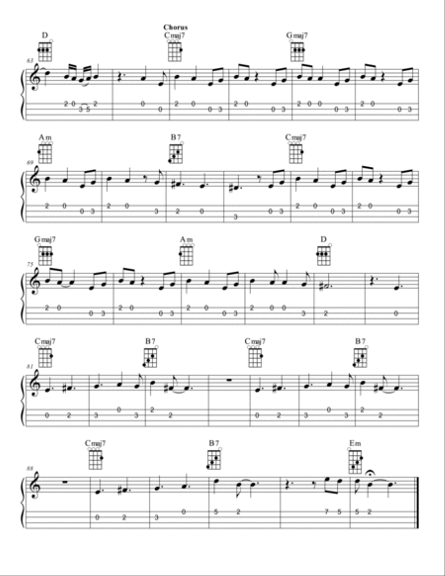Idontwannabeyouanymore Ukulele scores gallery preview page 4