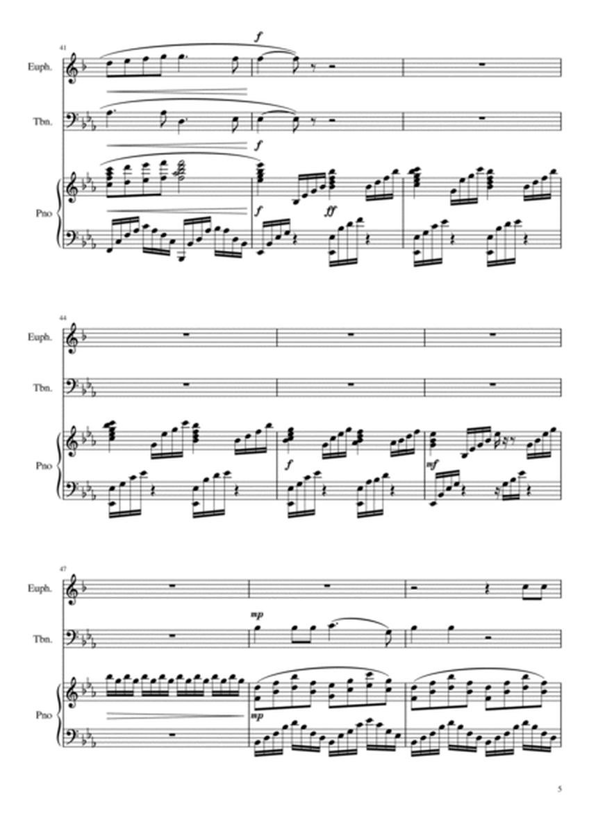 Au fond du temple saint (The Pearl Fishers) duet arr. for Euphonium (TC) , Trombone with Piano Acc.
