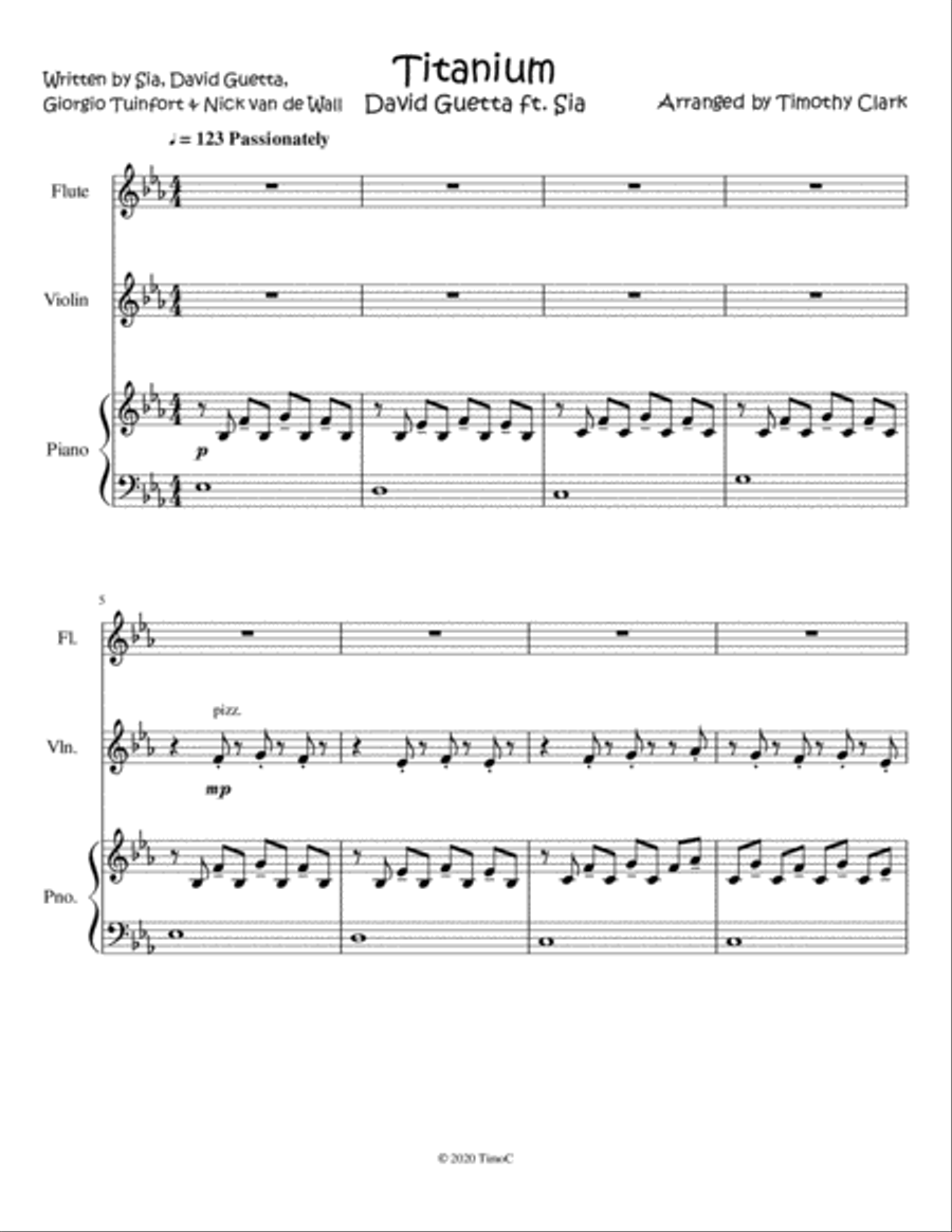 Titanium Flute scores gallery preview page 1