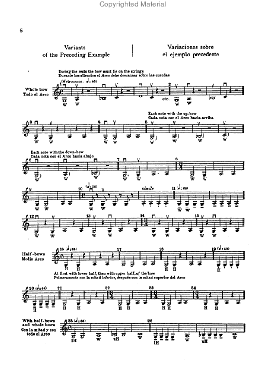 School of Bowing Technics, Op. 2, Parts 1 & 2