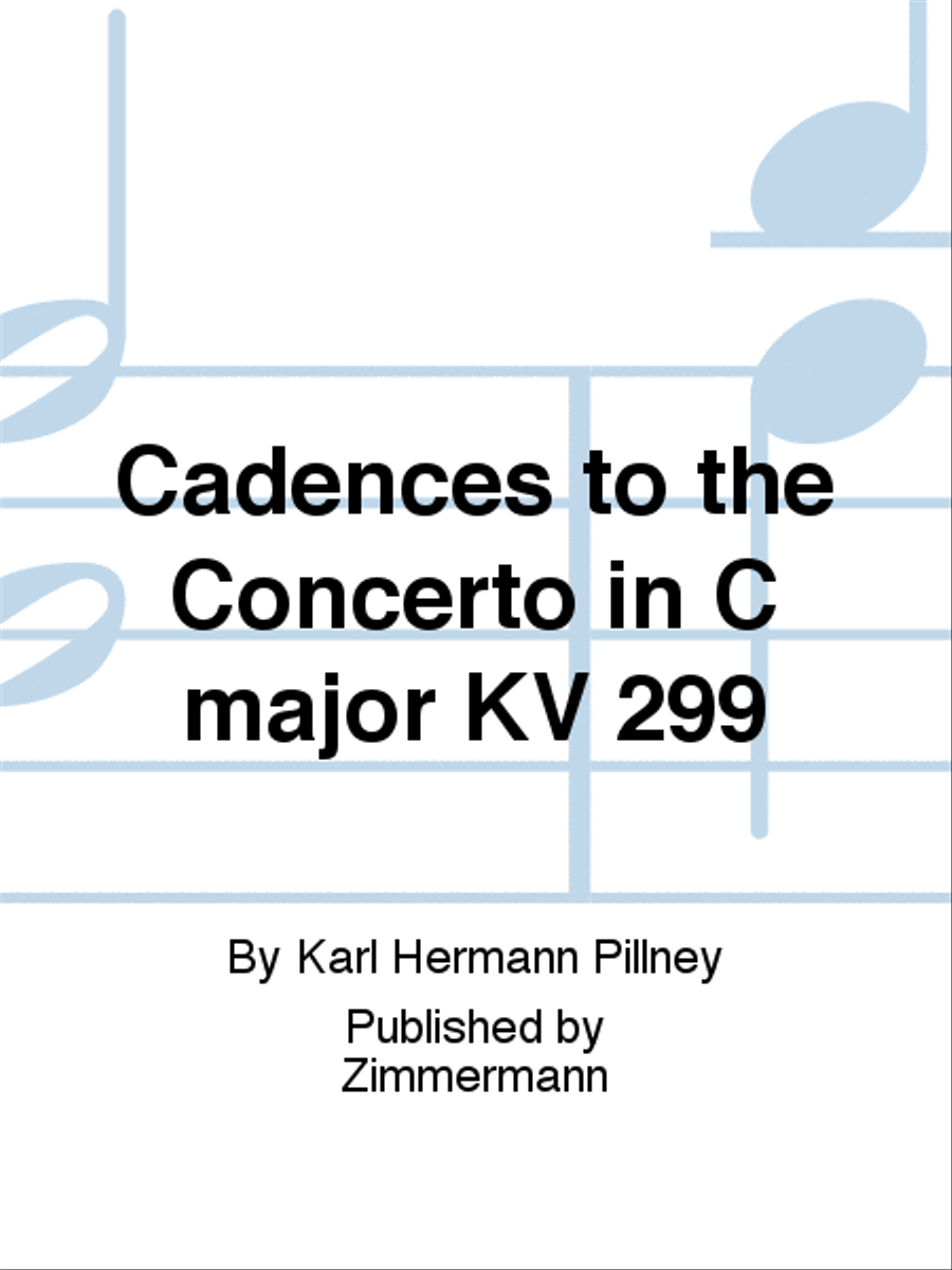 Cadences to the Concerto in C major KV 299 Flute scores gallery preview page 1