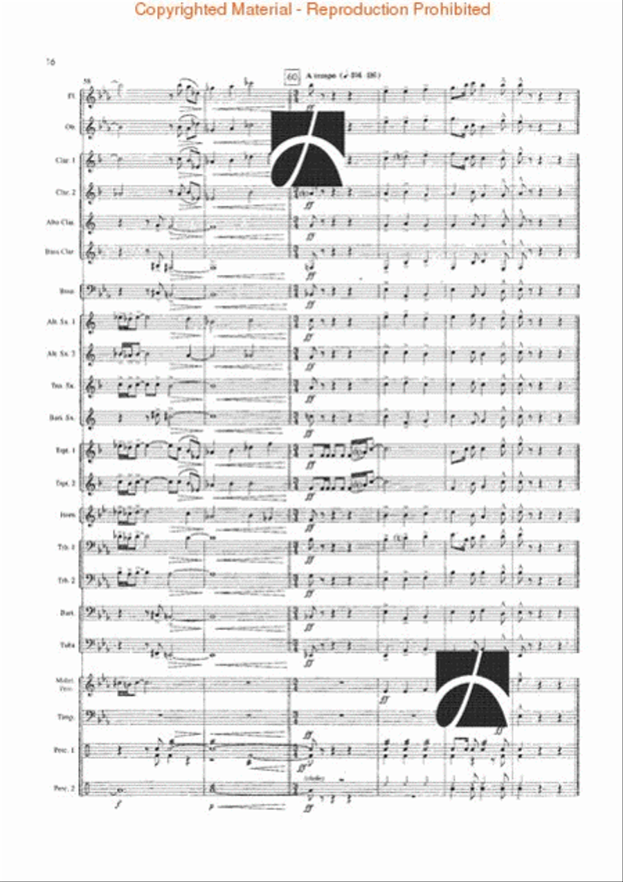 Blue Mountain Saga Blue Mountain Saga Concert Band scores gallery preview page 13