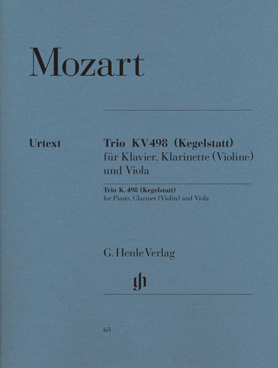 Trio in E-flat Major K. 498 (Kegelstatt)
