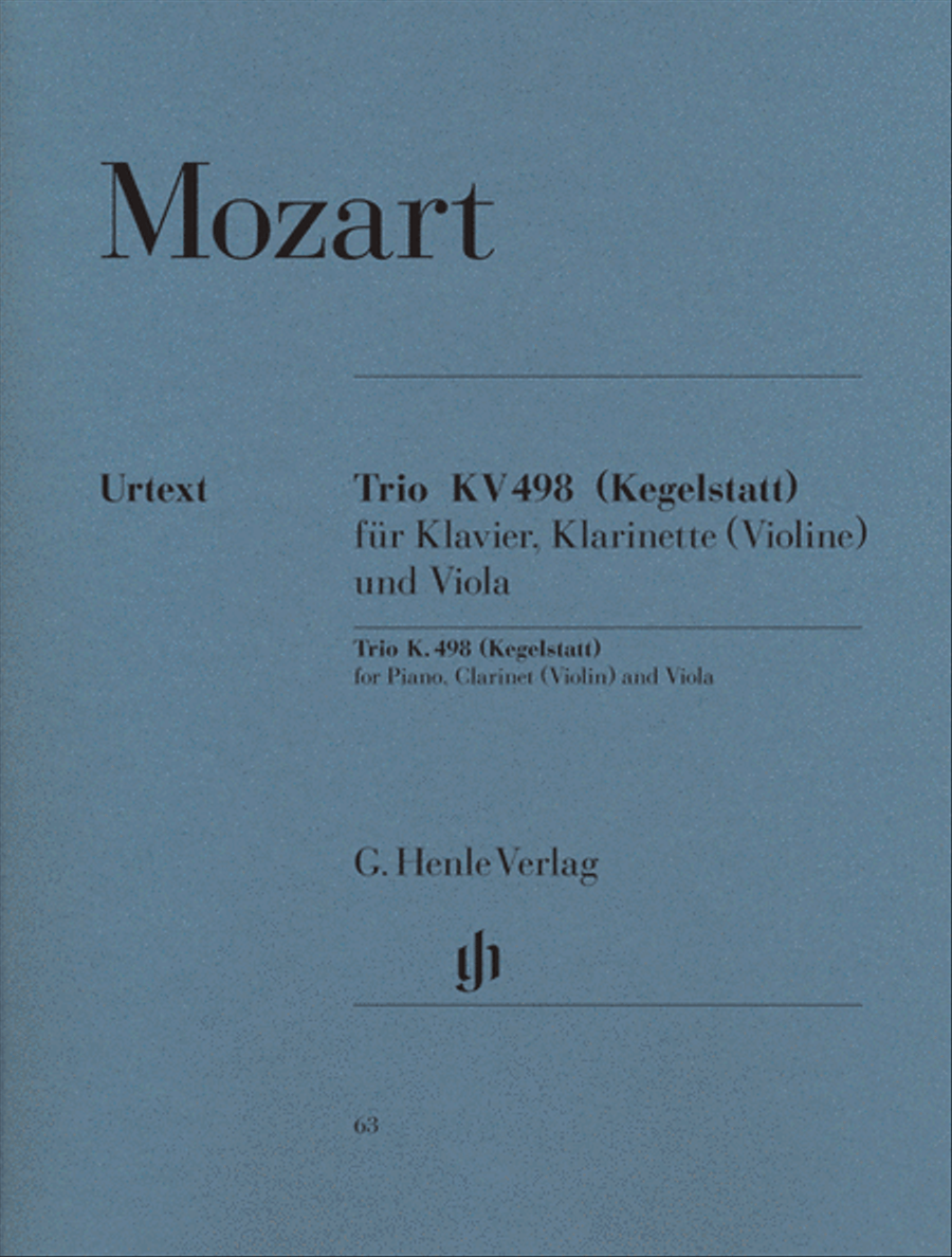 Trio in E-flat Major K. 498 (Kegelstatt)