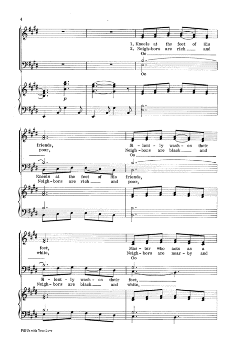 Fill Us With Your Love Fill Us With Your Love 4-Part scores gallery preview page 3