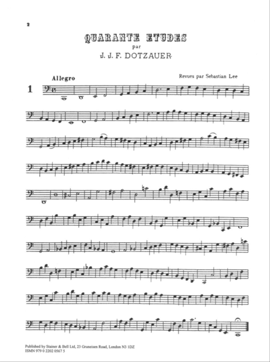 Forty Studies Cello scores gallery preview page 2
