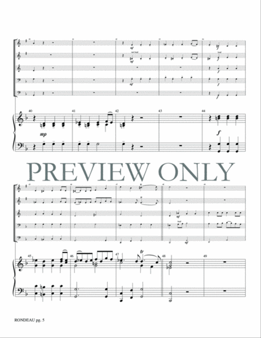 Rondeau Rondeau Brass Ensemble scores gallery preview page 7
