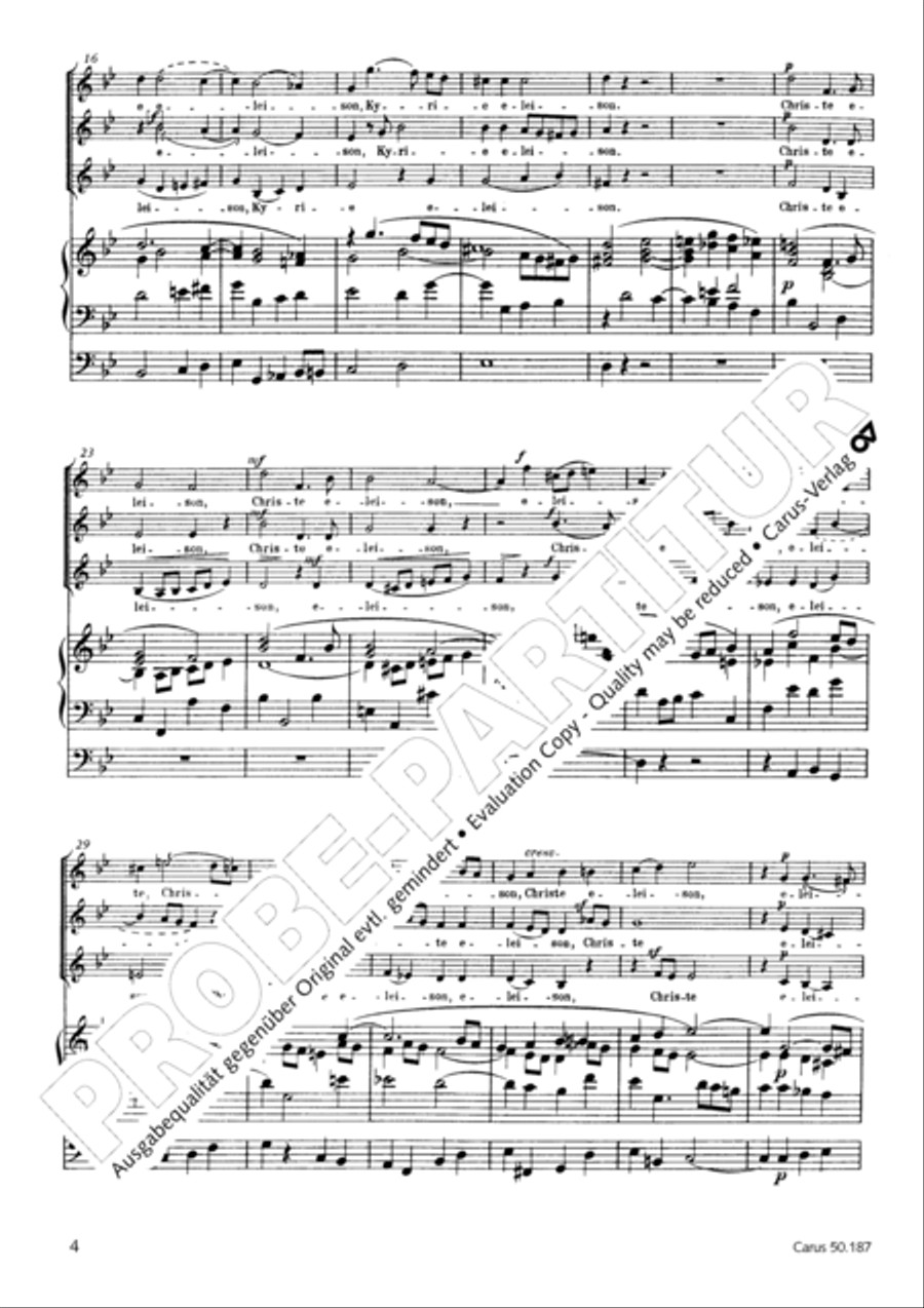 Mass in g minor SSA scores gallery preview page 5