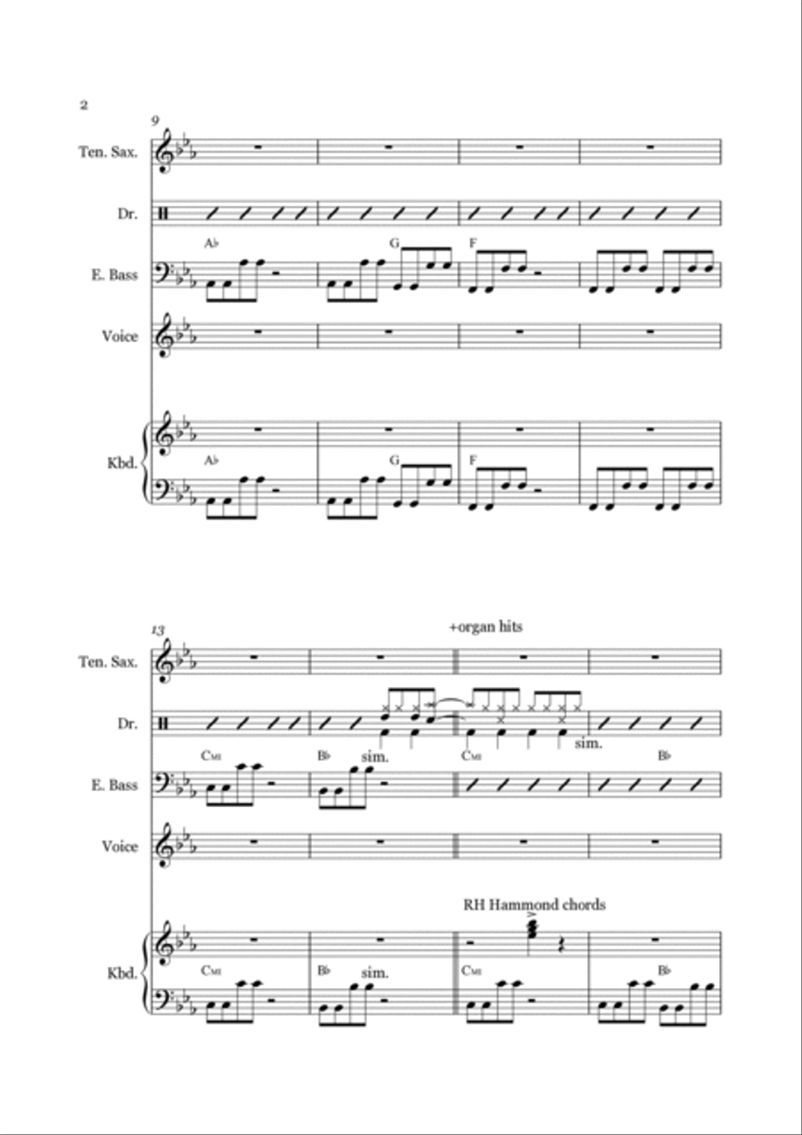 Master Blaster Jazz Ensemble scores gallery preview page 2