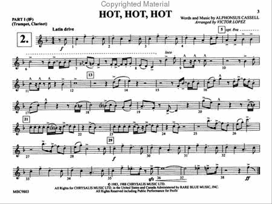 More Combo Blasters for Pep Band - Part I (Trumpet, Clarinet) Pep Band scores gallery preview page 2