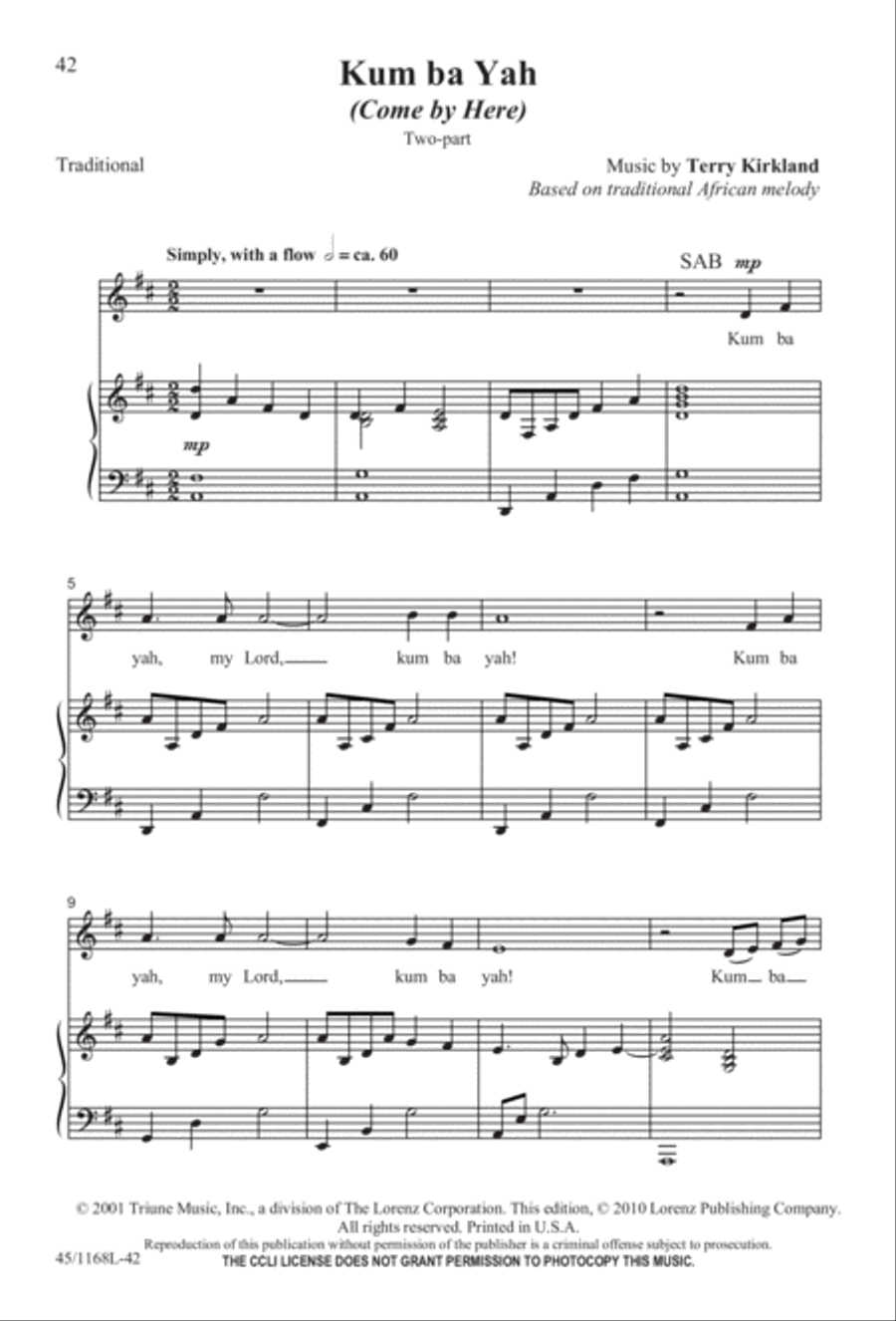 8 Anthems for About 12 Singers 3-Part scores gallery preview page 42