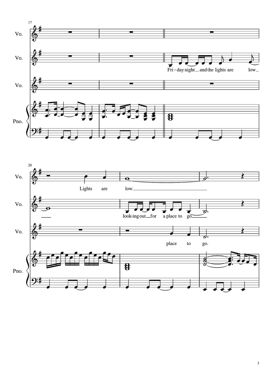 Dancing Queen 3-Part scores gallery preview page 3