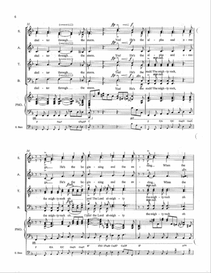 Thank You, Jesus! Thank You, Jesus! 4-Part scores gallery preview page 6