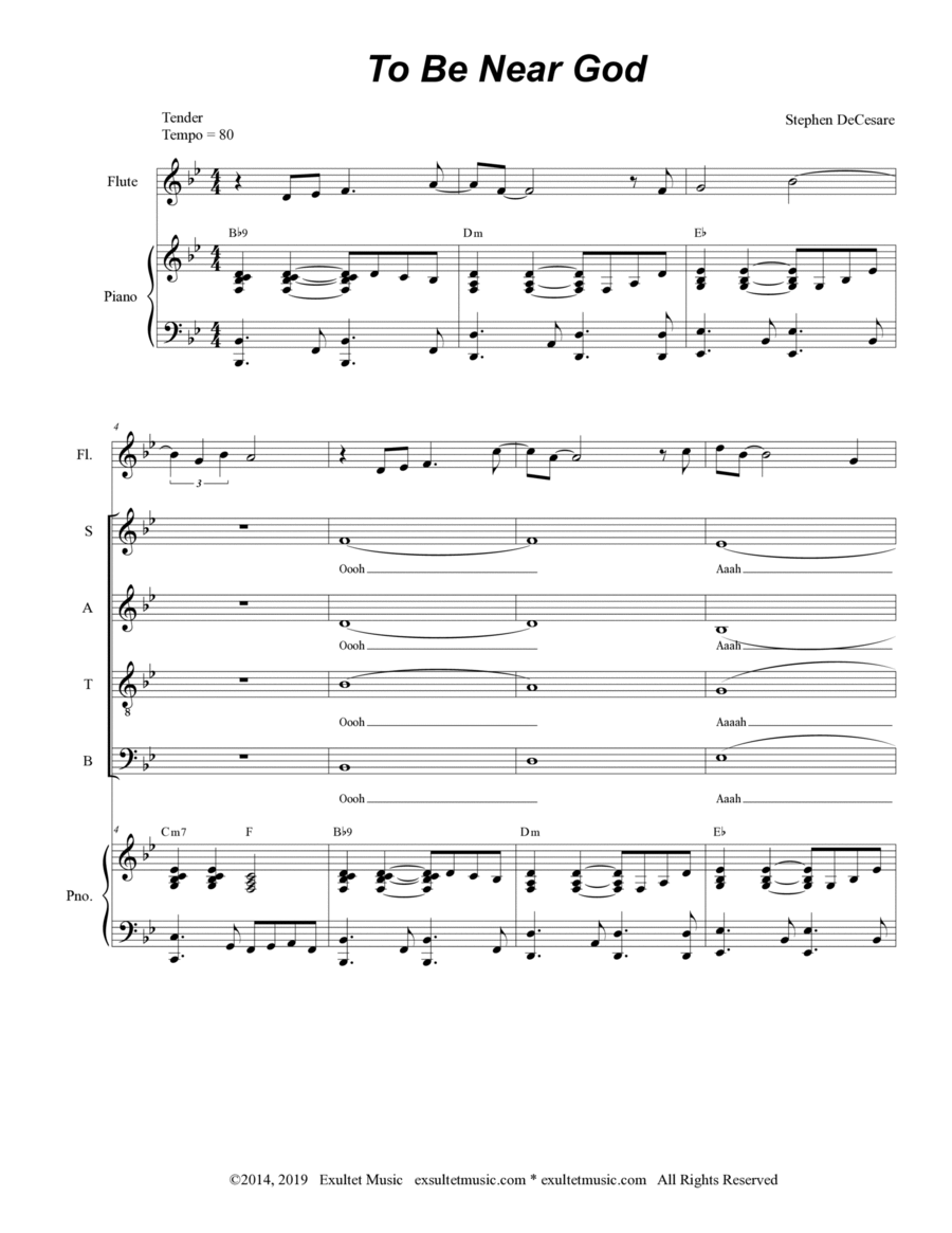 To Be Near God (Soprano Solo and SATB) image number null