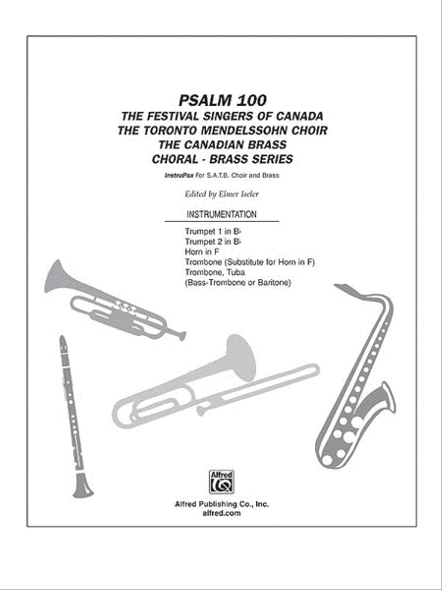 Psalm 100 Choir scores gallery preview page 1