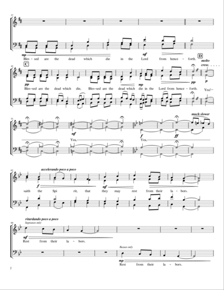 Precious In The Sight Of The Lord 4-Part scores gallery preview page 2