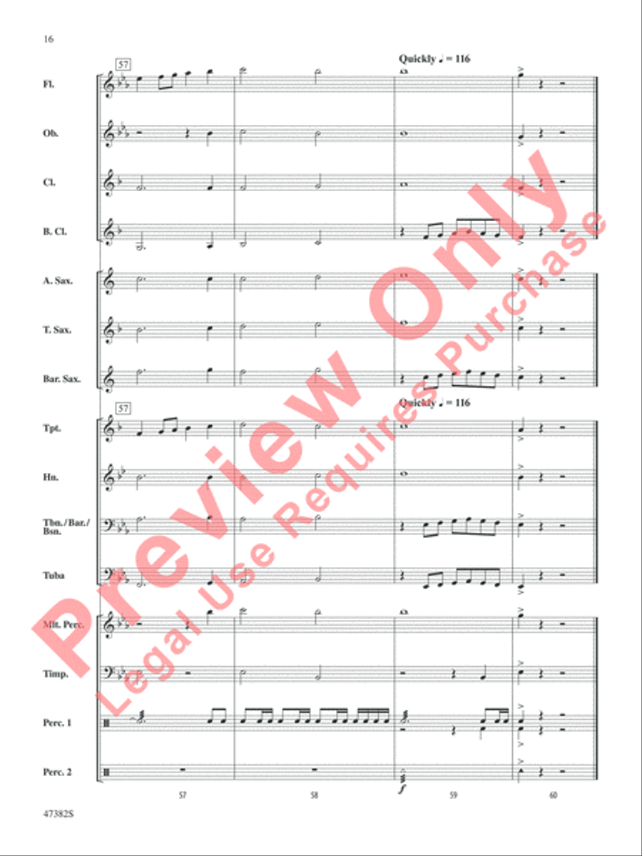 Gustav Holst Band Classics Concert Band scores gallery preview page 17