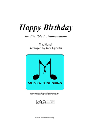 Book cover for Happy Birthday - for Flexible Instrumentation