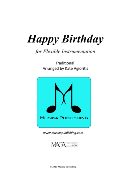 Happy Birthday - for Flexible Instrumentation image number null