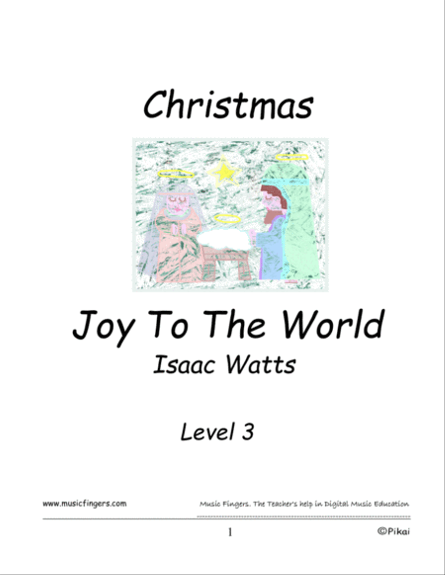 Joy to the World. Lev. 3 Easy Piano scores gallery preview page 1