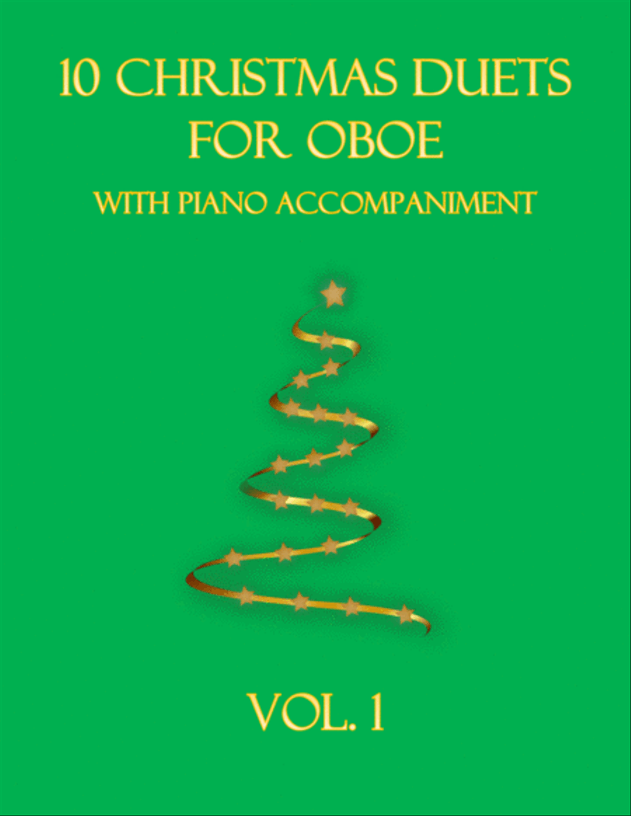10 Christmas Duets for Oboe with piano accompaniment vol. 1 Woodwind Duet scores gallery preview page 1