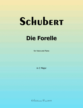 Book cover for Die Forelle, by Schubert, in C Major