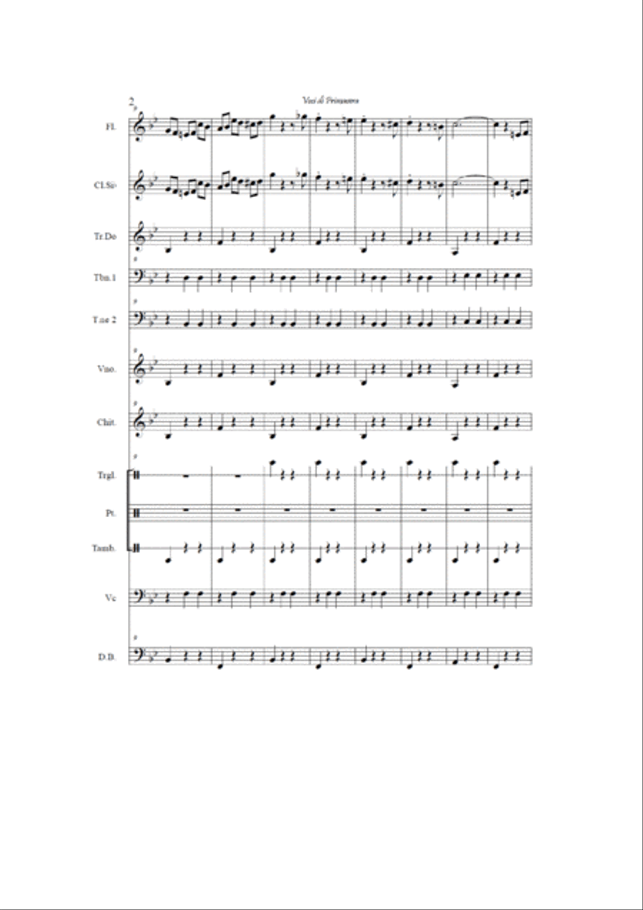 Spring voices (Fruhlingsstimmen) op. 410 Large Ensemble scores gallery preview page 2