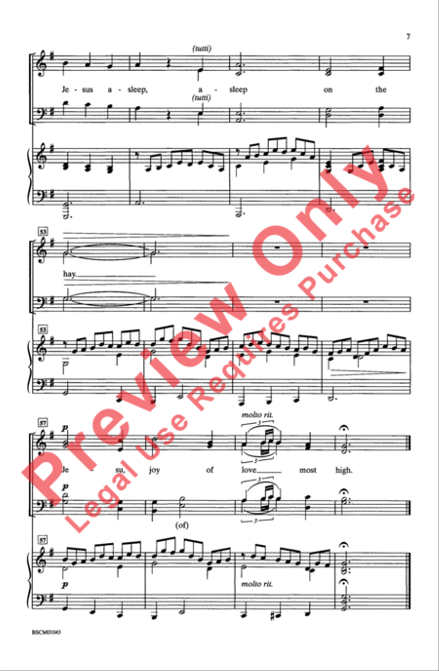 Jesu, Joy of Christmas Jesu, Joy of Christmas 4-Part scores gallery preview page 6