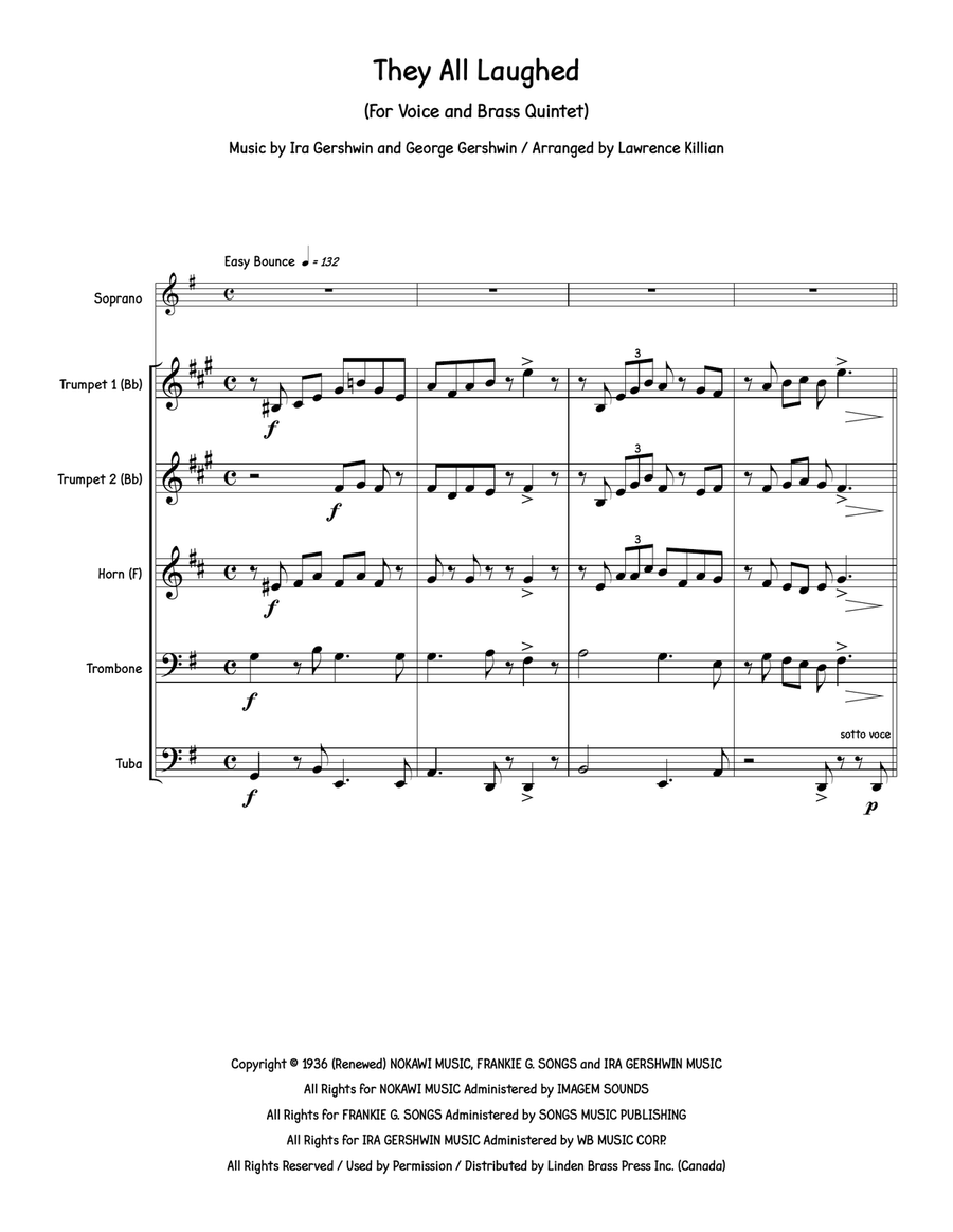 They All Laughed Small Ensemble scores gallery preview page 2