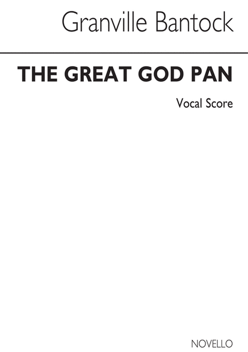 The Great God Pan Part 1 Pan In Arcady