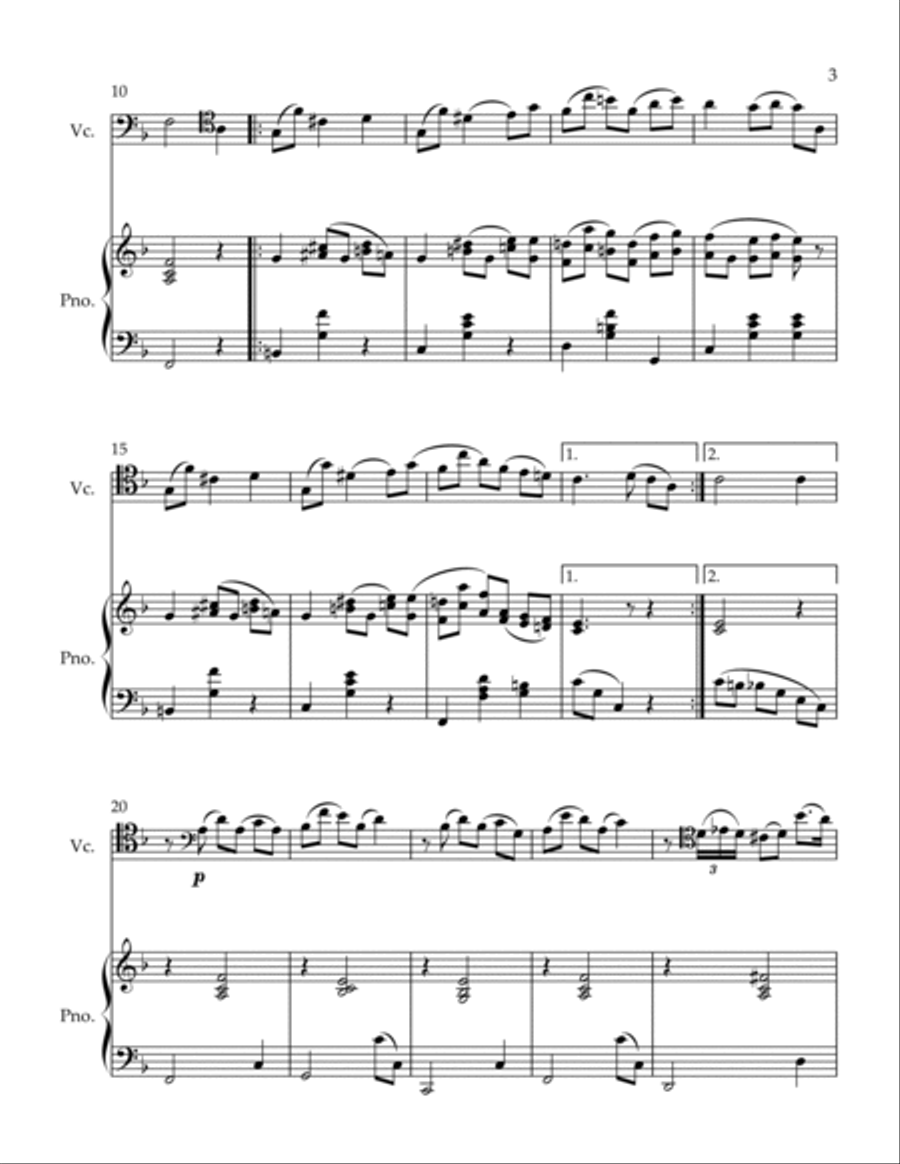 Alpenveilchen Piano scores gallery preview page 3