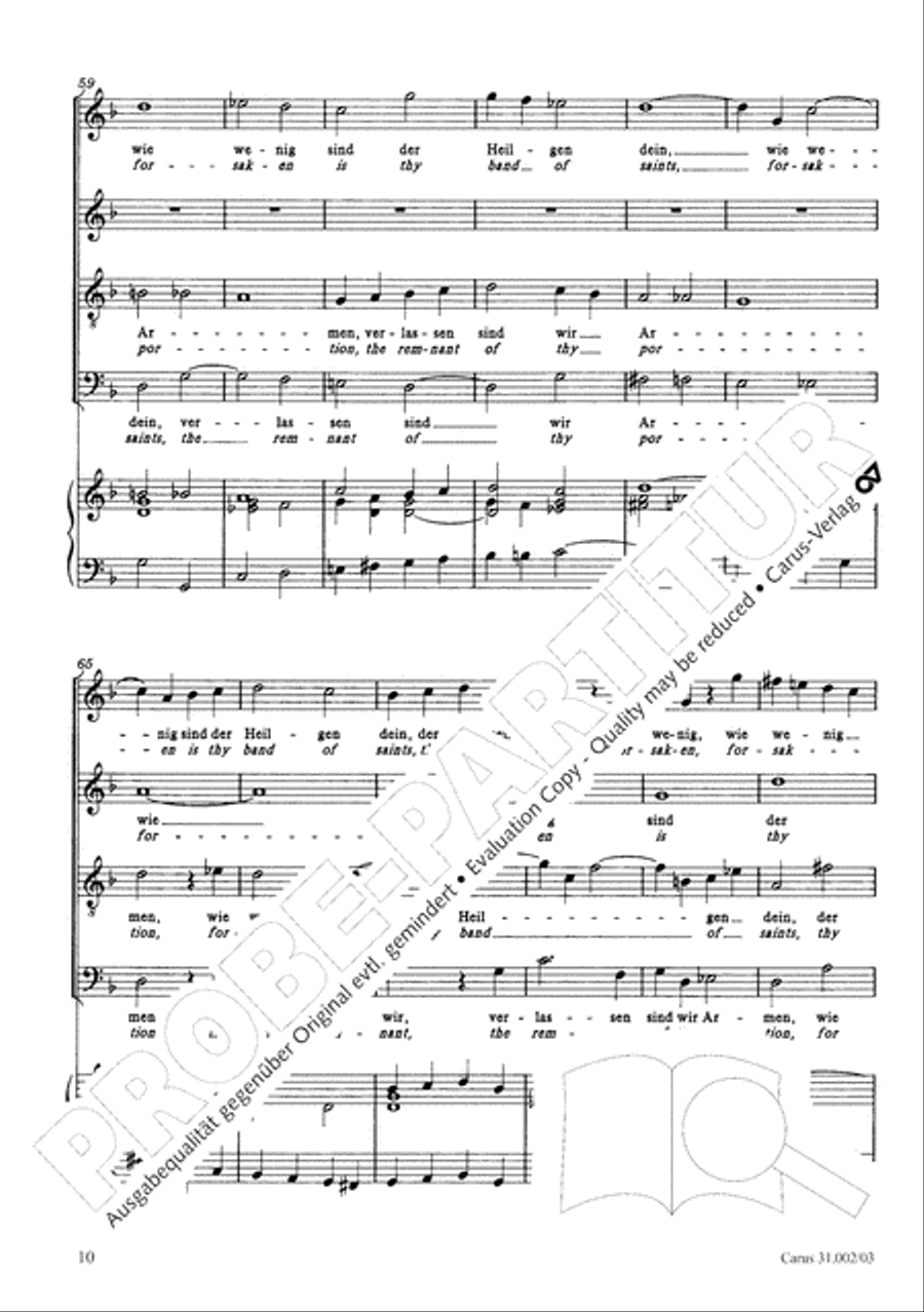 O God, from heaven look on us (Ach Gott, vom Himmel sieh darein) ATB scores gallery preview page 11