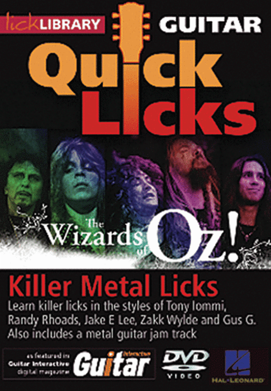 Killer Metal Licks (The Wizards of Oz!) - Quick Licks Electric Guitar scores gallery preview page 1