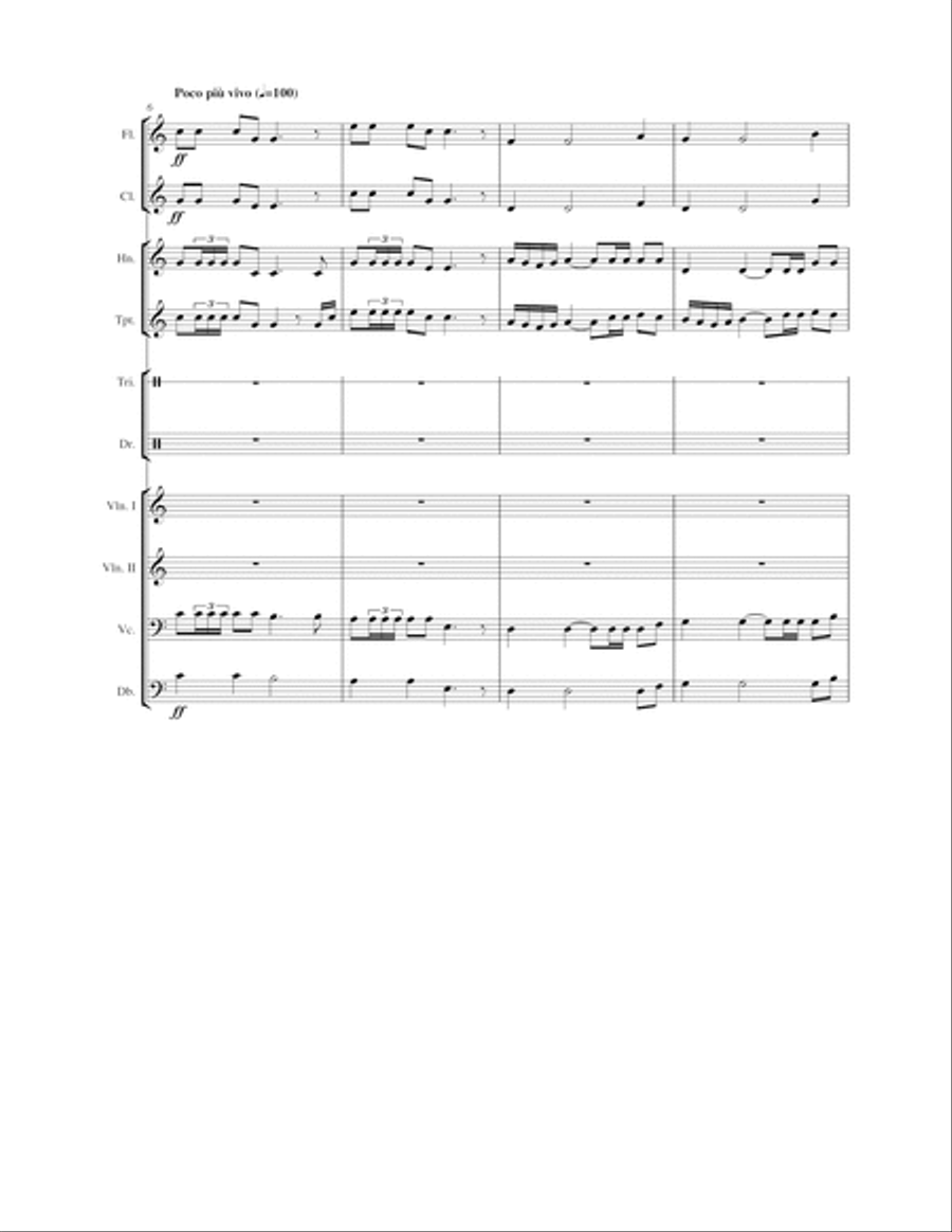 Trumpet Fanfare - Entr'acte from the musical John Paul Jones (complete performance materials) Concert Band scores gallery preview page 4