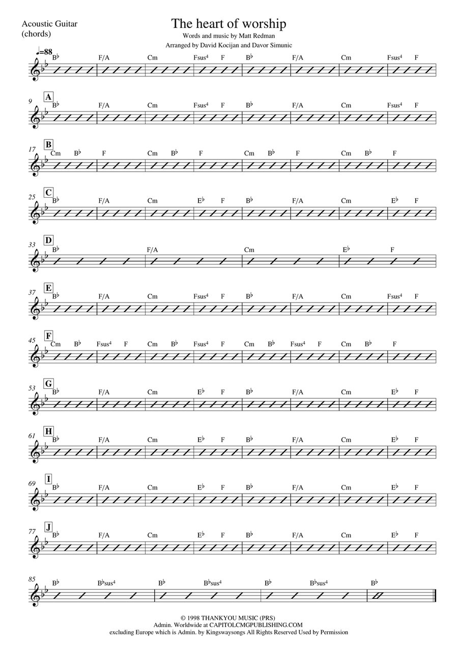 The Heart Of Worship (when The Music Fades) Flute scores gallery preview page 1