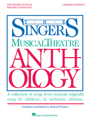 Book cover for Singer's Musical Theatre Anthology – Children's Edition